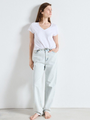 American Vintage Sonoma T-paita V-kaula-aukolla | White