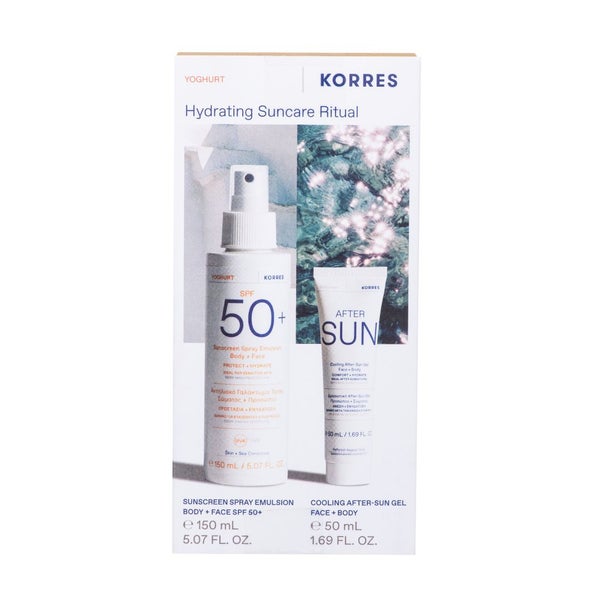 Yoghurt SPF50 aurinkosuoja kasvoille ja vartalolle 150ml  & aftersun 50ml | ihonhoitopakkaus