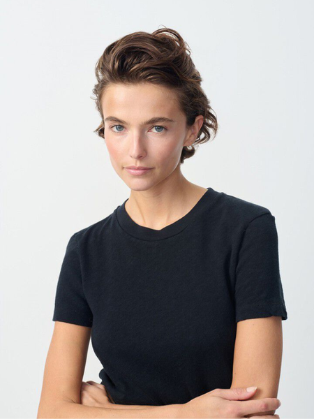 American Vintage Sonoma T-paita py&ouml;re&auml;ll&auml; kaula-aukolla | Black