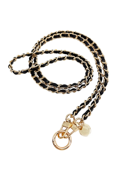 In Sunny Mood Dolores Chain Strap -puhelinhihna 120 cm | Black Gold