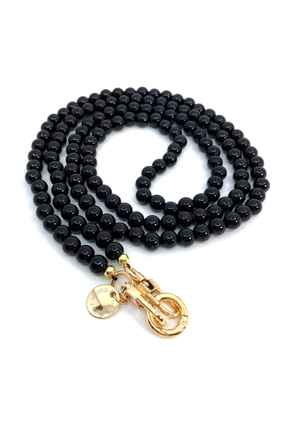 In Sunny Mood Milla Deco Strap -puhelinhihna 140 cm | Black Gold