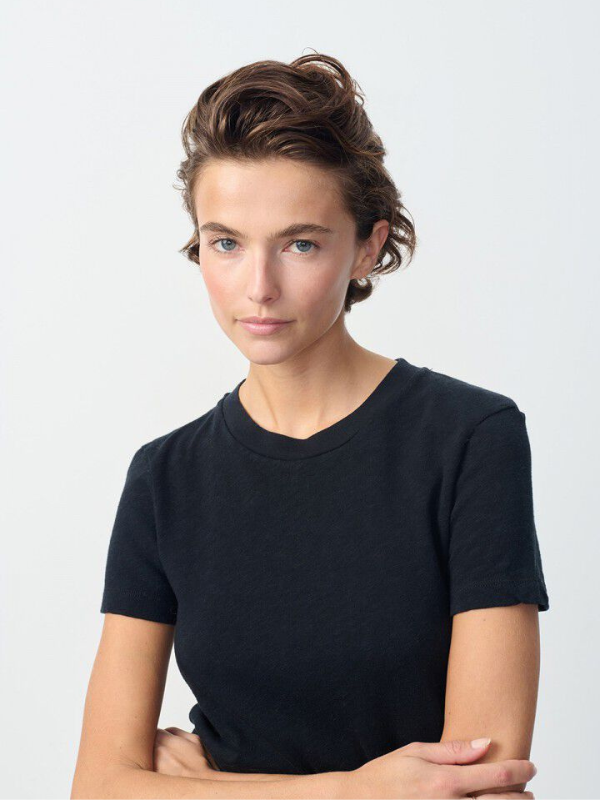American Vintage Sonoma T-paita py&ouml;re&auml;ll&auml; kaula-aukolla | Black