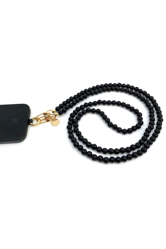 In Sunny Mood Milla Deco Strap -puhelinhihna 140 cm | Black Gold